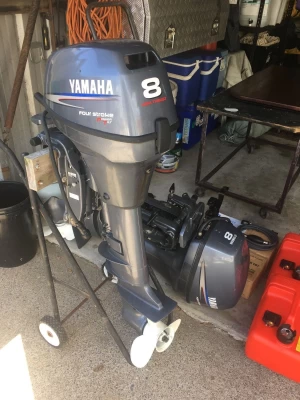 Used Yamaha 8HP 4-Stroke Outboard Motor Engine
