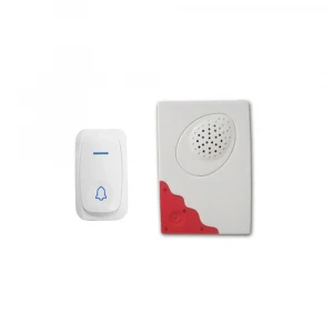 TRANHUIT Wireless Doorbell Kit, Battery-Operated, 1 Melodies, 1 Receiver, 1 Push Buttons, 150 Ft. Range,Mountable,LED Flash, White