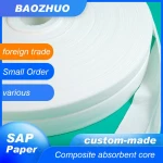 SAP composite core（SAP paper) for the absorption layer of products such as diapers, sanitary napkins and pet diapers