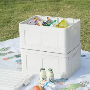 Folding storage box camping plastic finishing box