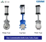 COVNA Hot Sale Pneumatic Actuator DN50 DN80~DN600 Stainless Steel Pneumatic Gate Valve 2