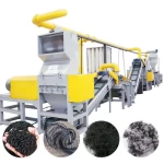 Waste tire recycling line