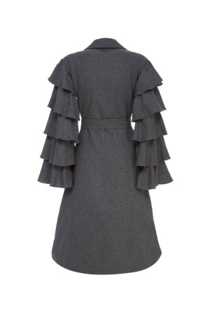 refull slv coat 95% polyester 5% wool tweed Ladies Wear Sets for Women
