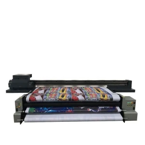 Roll and flat hybrid industrial inkjet UV LED digital glass printing machine