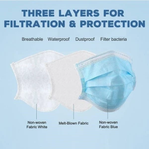 3 Ply Disposable Surgical Disposable Face Mask