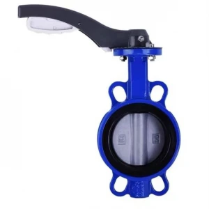 cast iron body ss304 disc ss410 shaft epdm seal wafer type butterfly valve