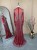 Import Red Color Fashion Beading Mermaid Prom Dresses Floor Length Formal Party Gowns from China