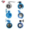 Butterfly valve Flanged butterlfy valve Gear box for water