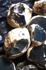 Black Opal Rough Stone