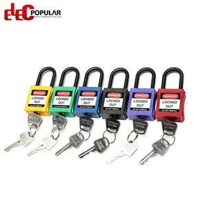 38mm Insulation Shackle Safety Padlocks EP-8531~EP-8534    ABS Safety Padlock﻿