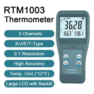 3 Channels K-type Thermocouple Thermometer RTM-1003