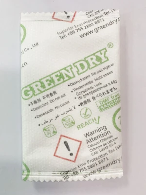 2g Calcium Chloride desiccant for Garments/Accessories/Shoes/Furnitures
