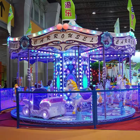 Pink Carousel Ride Buy Amusement Rides Mechanical Indoor Chinese Pink Carousel Ride For ...