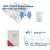 Import TRANHUIT Wireless Doorbell Kit, Battery-Operated, 1 Melodies, 1 Receiver, 1 Push Buttons, 150 Ft. Range,Mountable,LED Flash, White from China