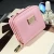 Import Ladies Short Wallet Female Korean Zipper Two-fold Wallet Cross Pattern Multi-card Coin Purse from China