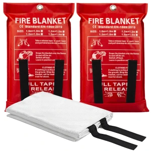 1m x 1m flame-retardant safety fireproof fiberglass emergency UK approved kitchen fire blanket for home use
