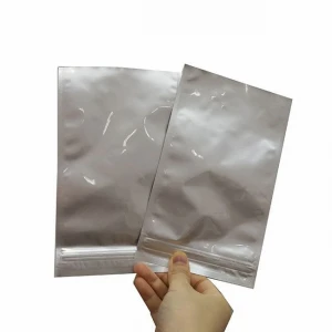 ESD moisture aluminum foil barrier bag with zipper