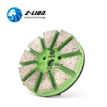 Metal bond 10 segment diamond grinding puck for concrete floor lippage removal