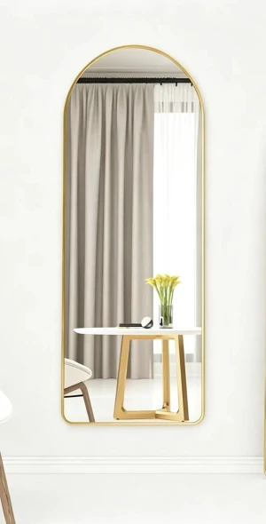 Modern Minimalist Full Length Floor Mirror Freestanding and Wall Mount Home Decor Mirror