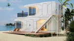 OEM9 Luxury Smart Container Villa Two Bedroom Double Storey Modular Home