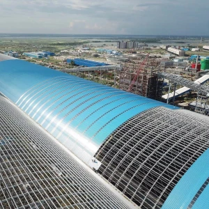 Prefabricated Steel Coal Storage Shed, Large Span Coal Shed, Space Frame Coal Storage Building