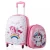 Import Custom Cute Kids Kid's ABS Luggage Bags Cases with Wheels for Girls School Lazy Trolley Travel Luggage Bag from China
