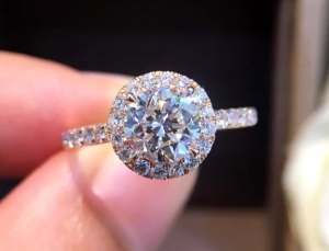 Natural Diamond 18K Pure Gold Ring Beautiful Gemstone Ring Fine Jewelry