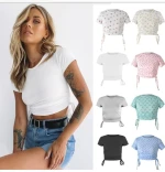 Short Sleeve Women's T-Shirt Comfortable Casual Knitted Loose T Shirt Direct , clothing, garment  Factory