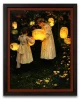 Children with Lanterns Garden Painting