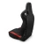 Import 1 Piece Left Side Car Seats Bucket Racing Seat Universal Black and Red Color PVC Leather from China