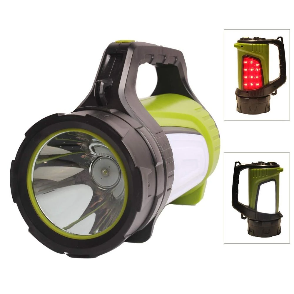 10 Modes Multifunctional Handheld Camping Lantern, 1200lm Super Bright Rechargeable LED Spotlight Camping Lantern Flashlight