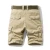 Import 100% Cotton Camo Skinny Cargo Shorts Men Streetwear Mens Work Out Shorts Man Multi-pockets Militar Short Pants with side pockets from China