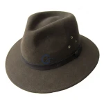 100% wool felt fedora hat