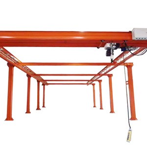 1000 lbs workstation enclosed track rail crane system 2 ton / electric hoist lift monorail light crane 1000kgs with trolley