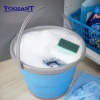 10L fashion plastic collapsible bucket,houseware folding water bucket,foldable round water bucket