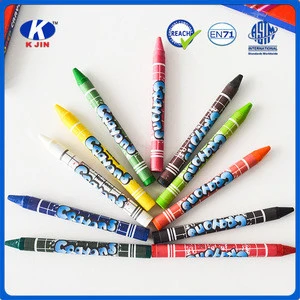 12 pack wax crayon non toxic customized colorful crayons