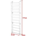12 tier 36 Pairs Over the Door Shoe Rack Storage Stand organizer