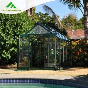 12X8ft cottage tempered glass greenhouse
