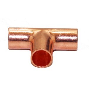 1/4&quot; Inner Diameter 3 Way Equal Copper Tee Refrigeration and Air Conditioner Copper Pipe Fitting