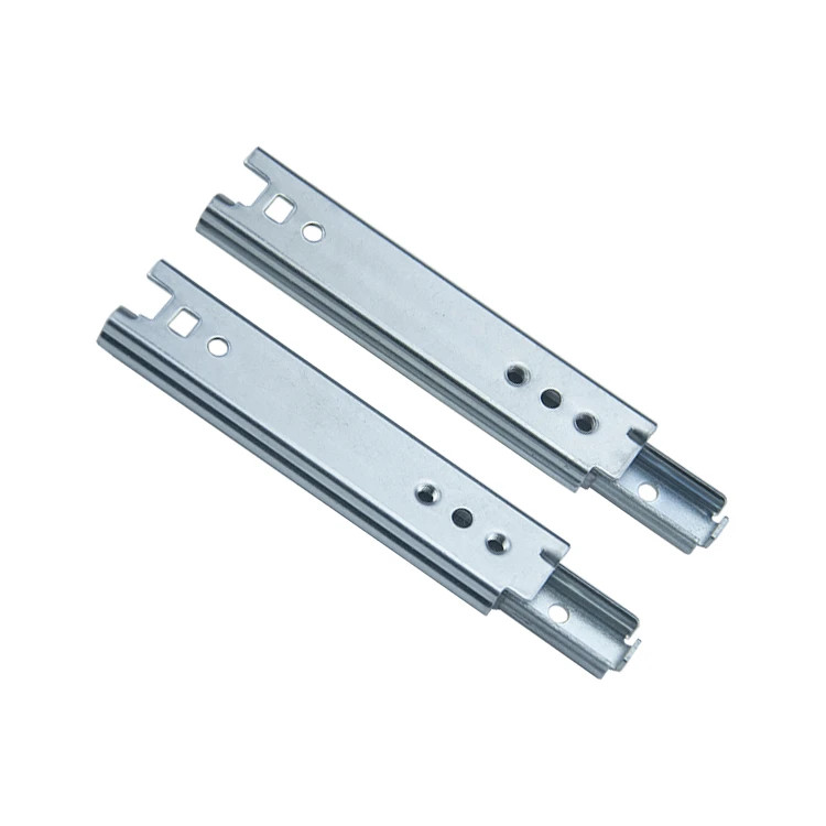 16mm two way travel extension slide ,  Small drawer slide for textile machinery 1604A71-ZP