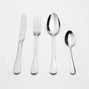18/0 Cheap Stainless Steel Restaurant Cutlery Sets with Knife Spoon Fork