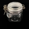 180ml hermetic square PET bath salt packing cosmetic cream jar with spoon