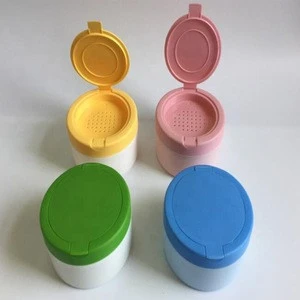 200 ml 6.6 oz  powder tank for baby Talcum powder cosmetic jar with flip top cap,  powder jar for baby