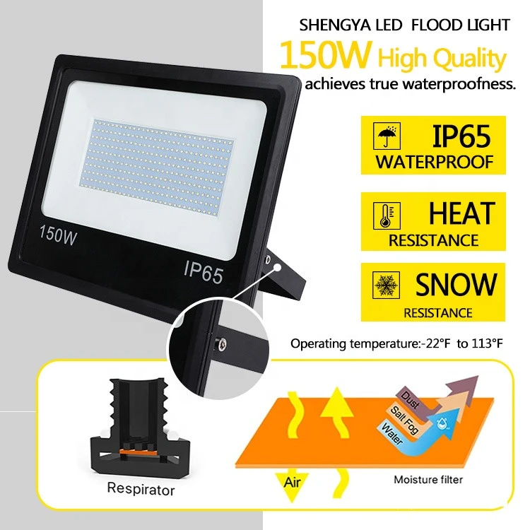 200W Floodlight Industrial Outdoor High Lumen SMD 2835 Waterproof IP 65 AC85-400V