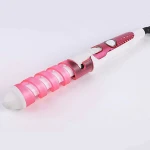 2017 Best Hair Salon Spiral Ceramic Curling Iron Hair Curler DIY US HK