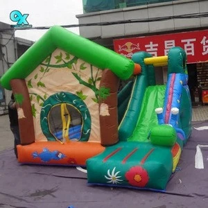 2018 Factory price colourful outdoor inflatable happy slides inflatable bouncer