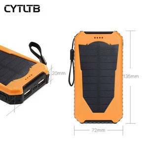 2018 Solar Power Bank Waterproof Fast Mobile Phone Usb Portable Solar Charger