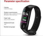 2019 Fashion M3 Android Smart Watch Band For Fitness Tracker Sport Smart Bracelet   USB Health Watches
