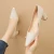 Import 2020 fashion pointed thick heel women trendy square hight heels ladies lady shoes from China