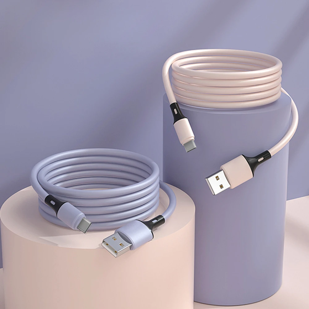 2020 New Design Charging Cable Organizing Type C Micro USB Easy Coil Charging Cable for iPhone
